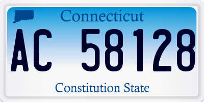 CT license plate AC58128