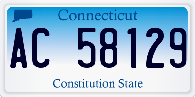 CT license plate AC58129