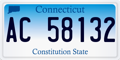 CT license plate AC58132