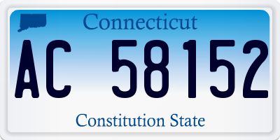 CT license plate AC58152