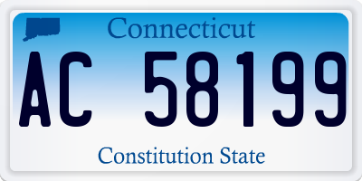 CT license plate AC58199