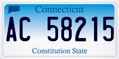 CT license plate AC58215