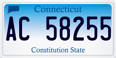 CT license plate AC58255