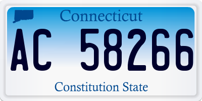 CT license plate AC58266