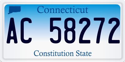 CT license plate AC58272