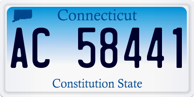 CT license plate AC58441