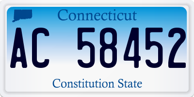 CT license plate AC58452