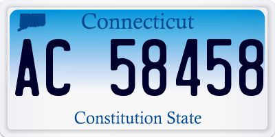 CT license plate AC58458