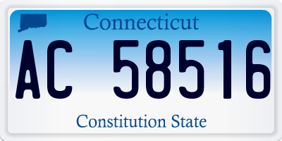 CT license plate AC58516