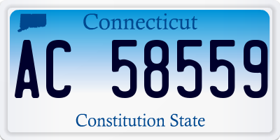 CT license plate AC58559