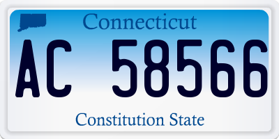 CT license plate AC58566