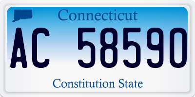 CT license plate AC58590