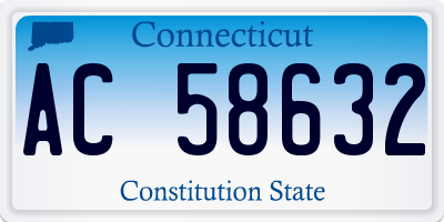 CT license plate AC58632