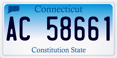 CT license plate AC58661