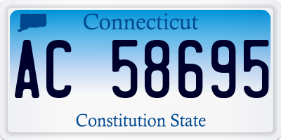 CT license plate AC58695