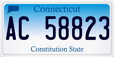 CT license plate AC58823