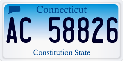 CT license plate AC58826