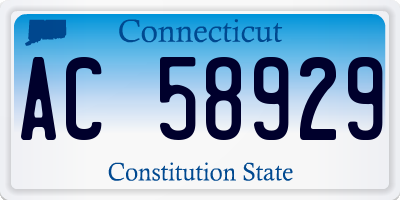 CT license plate AC58929