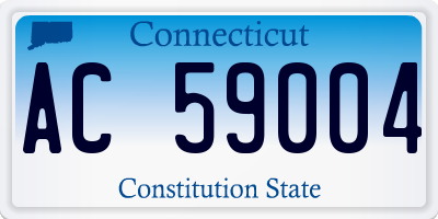 CT license plate AC59004