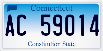 CT license plate AC59014