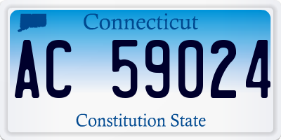 CT license plate AC59024