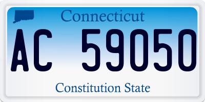 CT license plate AC59050