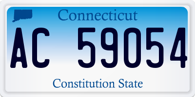 CT license plate AC59054