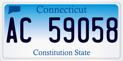 CT license plate AC59058