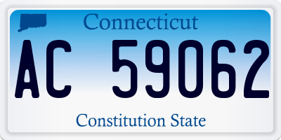 CT license plate AC59062