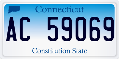 CT license plate AC59069