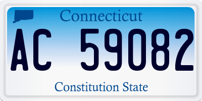 CT license plate AC59082