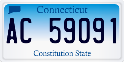 CT license plate AC59091