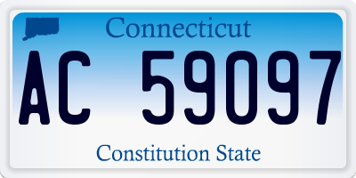 CT license plate AC59097