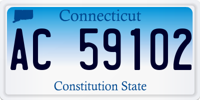 CT license plate AC59102