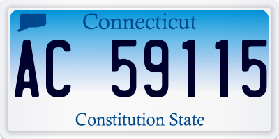 CT license plate AC59115