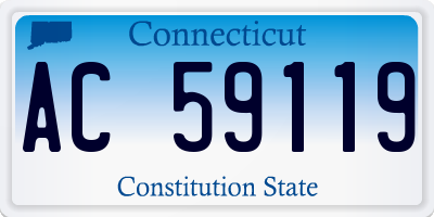CT license plate AC59119