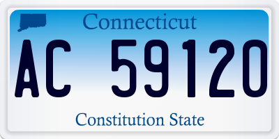 CT license plate AC59120