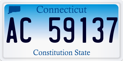 CT license plate AC59137