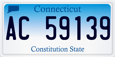 CT license plate AC59139