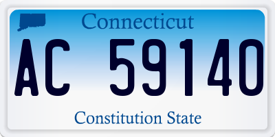 CT license plate AC59140