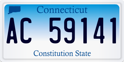 CT license plate AC59141