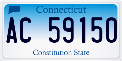 CT license plate AC59150