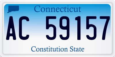CT license plate AC59157