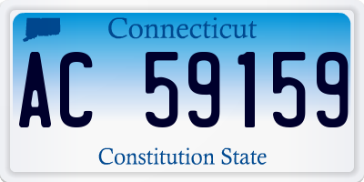 CT license plate AC59159