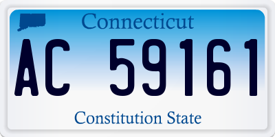 CT license plate AC59161