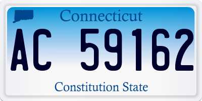 CT license plate AC59162