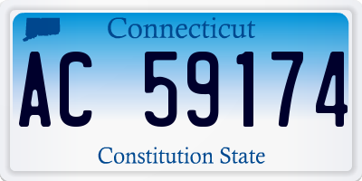 CT license plate AC59174