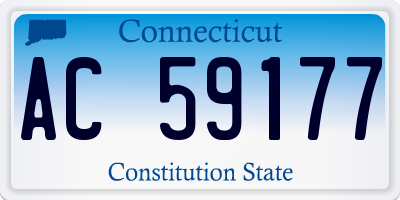 CT license plate AC59177