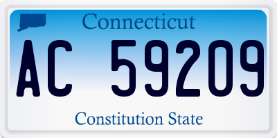 CT license plate AC59209