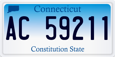 CT license plate AC59211